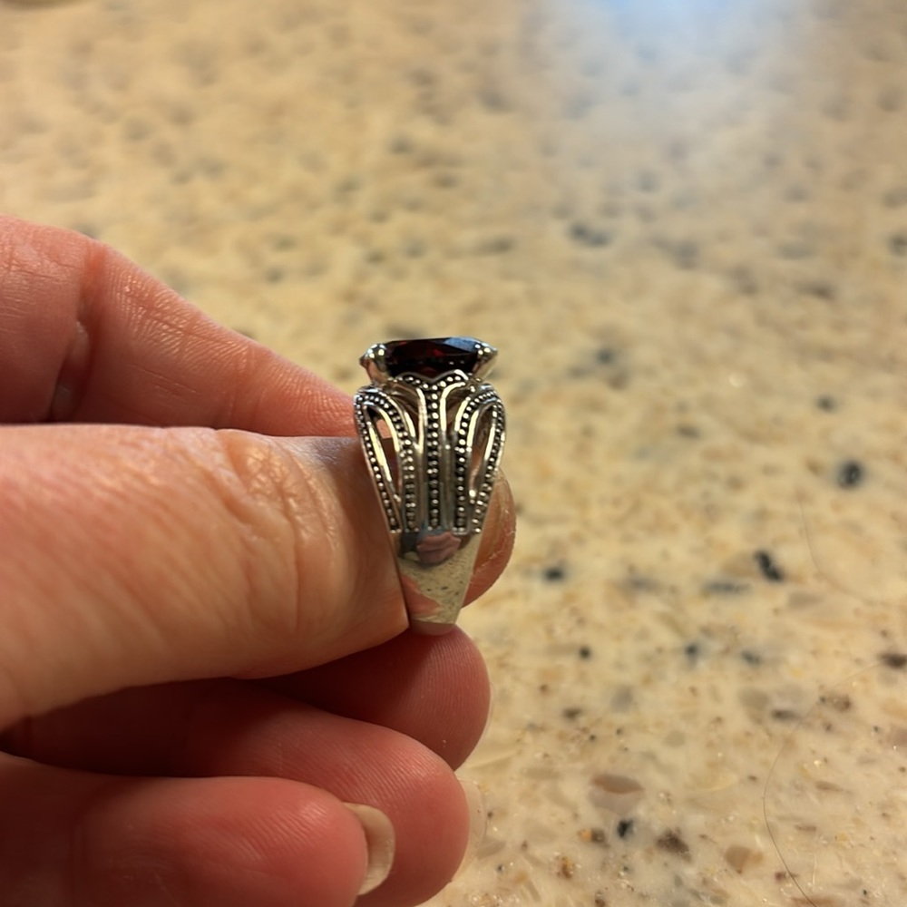 Ruby Ring size 9 - Picture 3 of 4